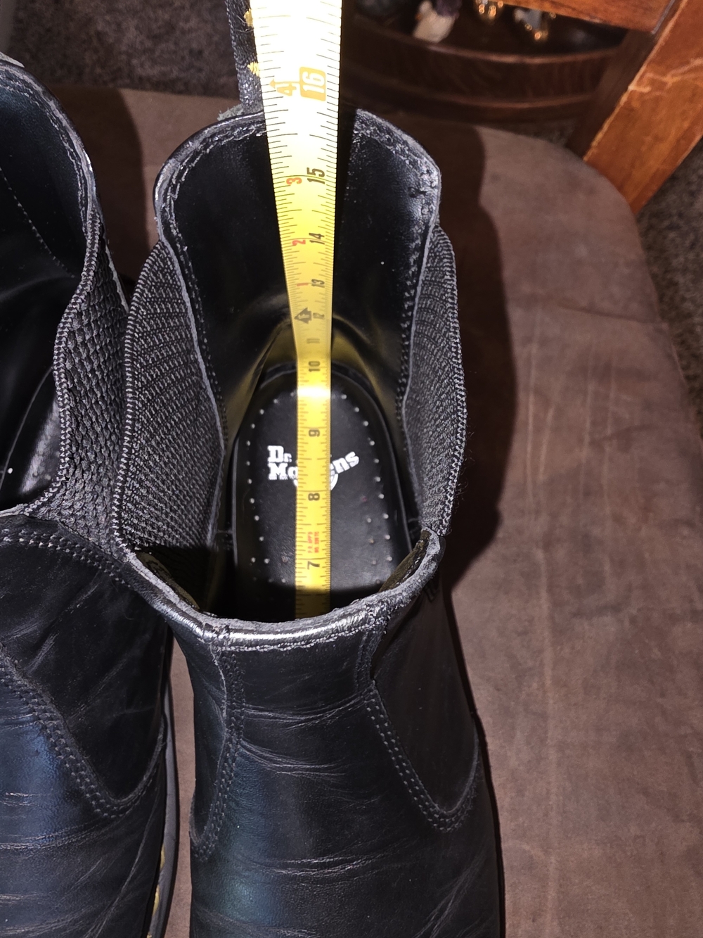 Dr. Martens 2976 Women's 8 Smooth Leather Chelsea Black Boots Docs Doc Marten - Picture 14 of 16